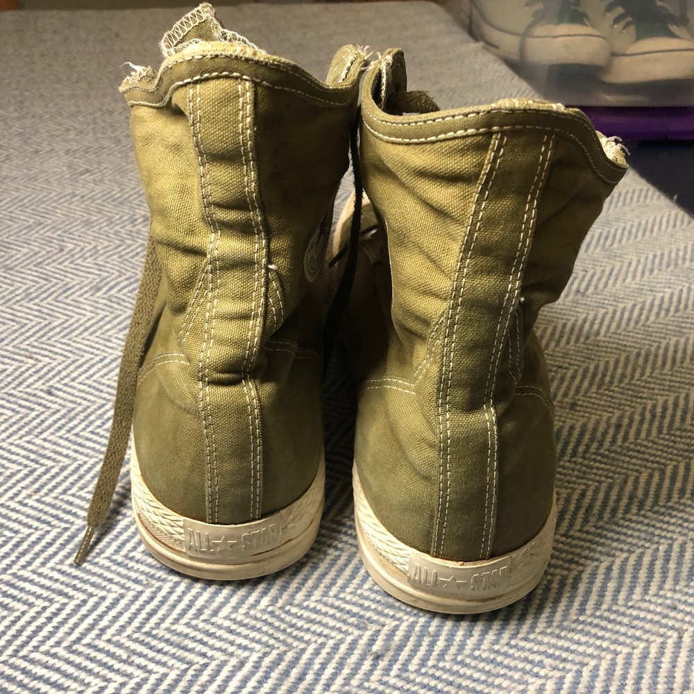 Converse Olive Green High Top Boots - Picture 7 of 9